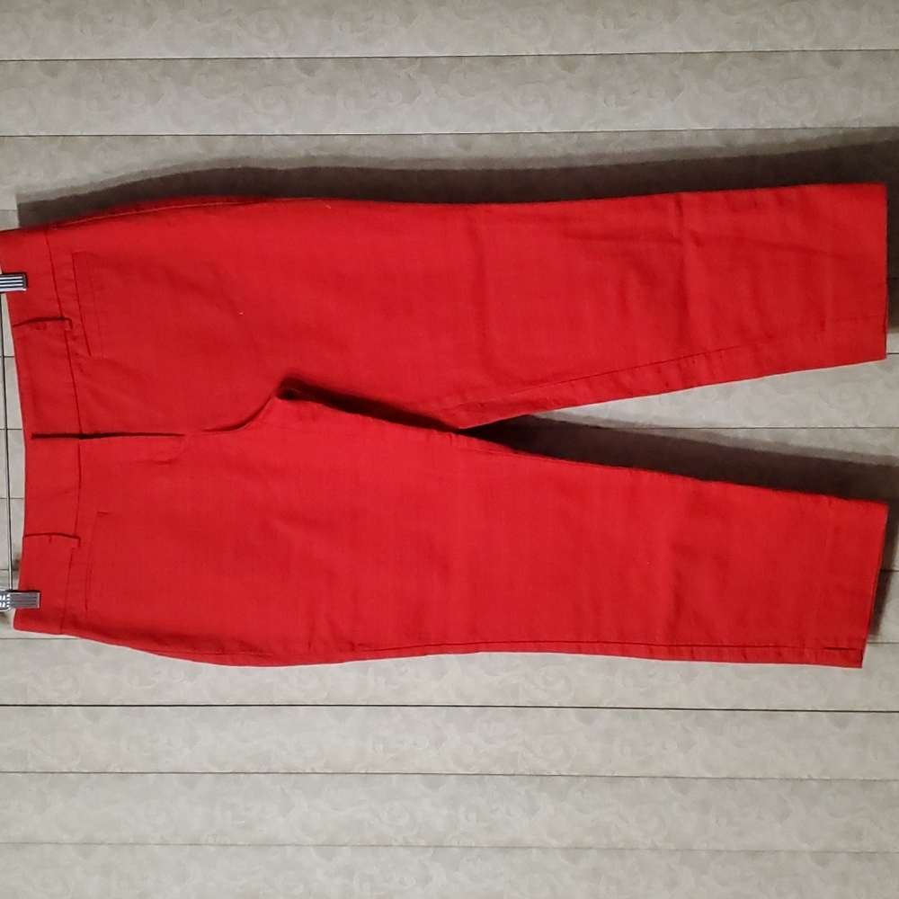 ANN TAYLOR Devin Fit Pant Red 6